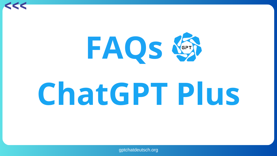 FAQs ChatGPT Plus