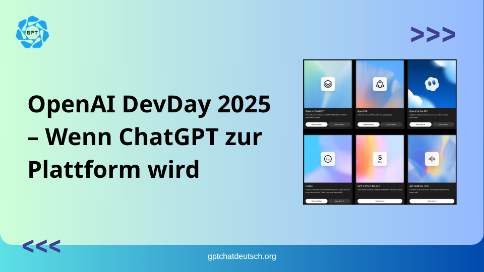 OpenAI DevDay 2025 – Wenn ChatGPT zur Plattform wird